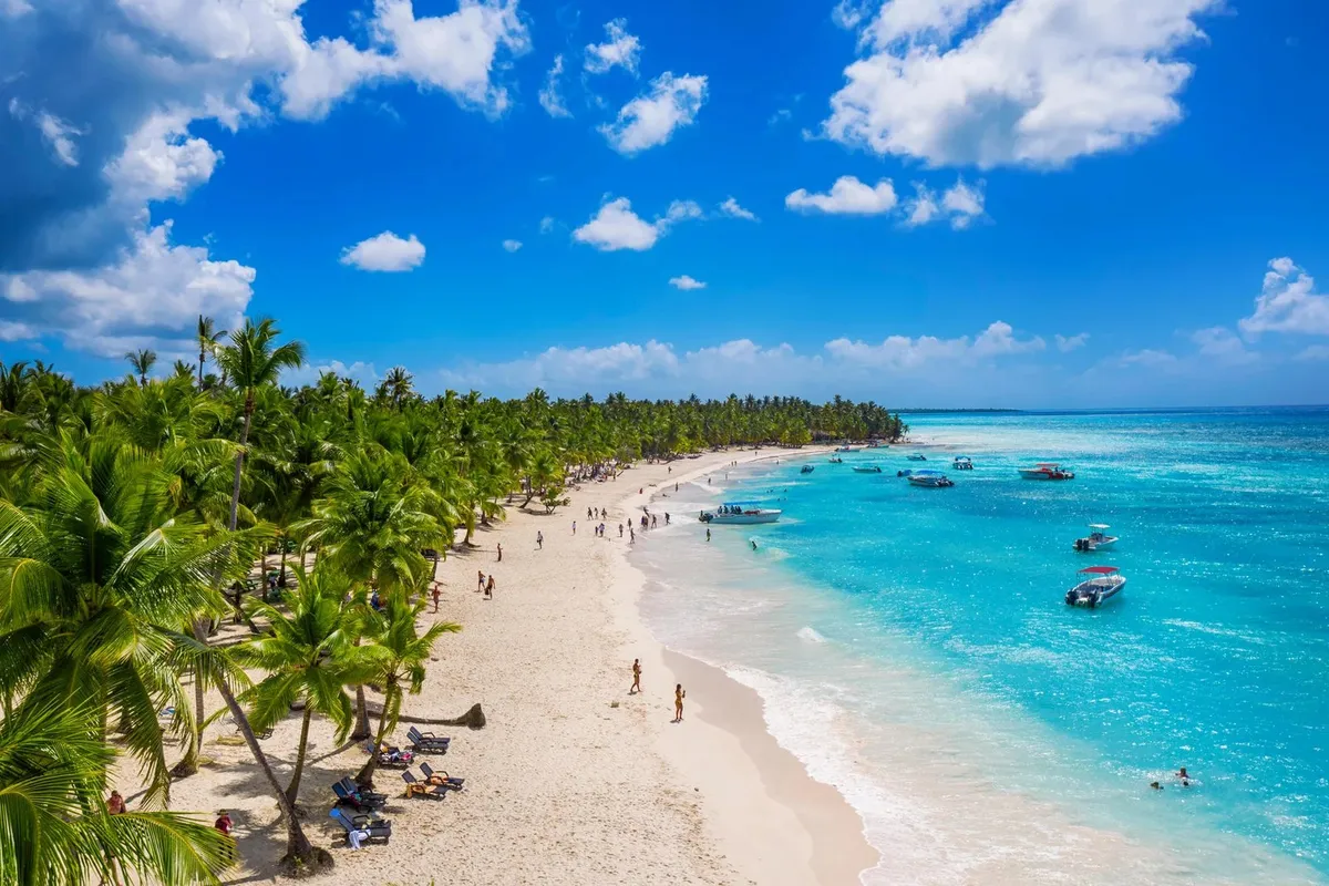 Saona Island from Boca Chica and Juan Dolio