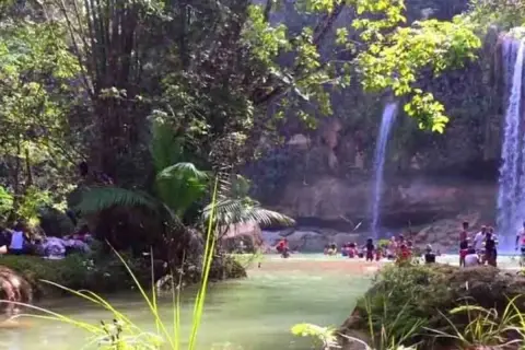 Salto Alto and Socoa Waterfalls from Santo Domingo