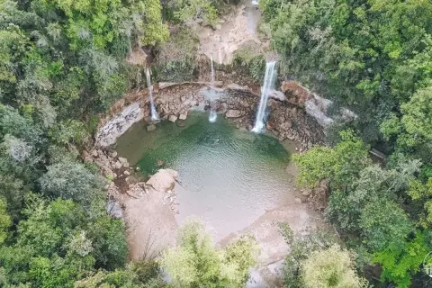 Salto Alto and Socoa Waterfalls from Santo Domingo
