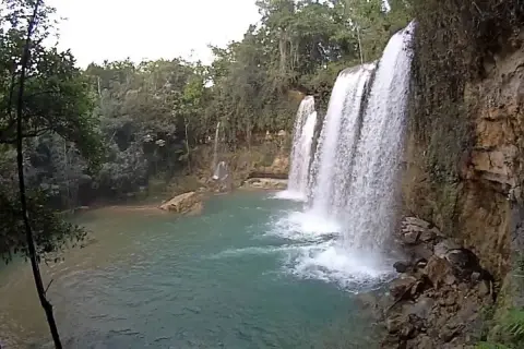 Salto Alto and Socoa Waterfalls from Santo Domingo