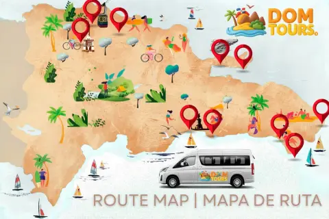 Route 7 jours : Saint-Domingue, Puerto Plata, Samaná, Saona et Punta Cana