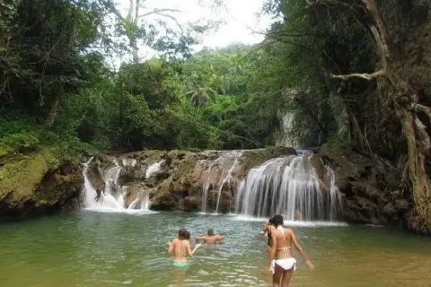 Lulú Waterfall and El Valle Beach from Las Terrenas