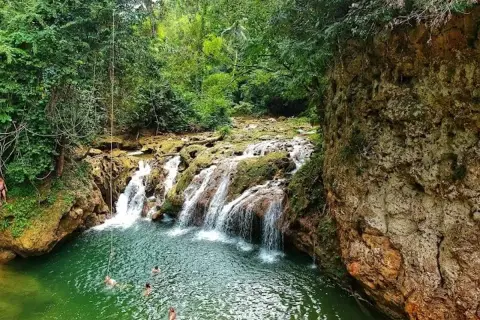 Lulú Waterfall and El Valle Beach from Las Terrenas