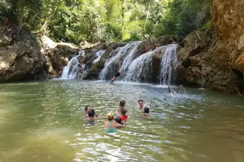 Lulú Waterfall and El Valle Beach from Las Terrenas