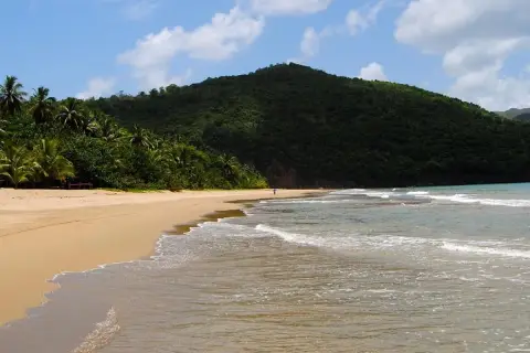 Lulú Waterfall and El Valle Beach from Las Terrenas