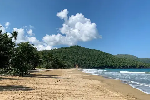 Lulú Waterfall and El Valle Beach from Las Terrenas
