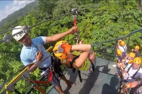 Tirolinas en Samaná desde Las Terrenas