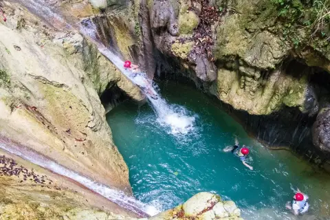 27 Charcos de Damajagua Waterfalls from Santo Domingo